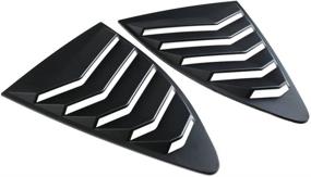 img 3 attached to 🚗 Aishun Dtouch Racing Matte Black Window Vents for Scion FR-S, Subaru BRZ & Toyota 86 (631#)