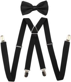 img 4 attached to JAIFEI Mens Suspenders Bowtie Set