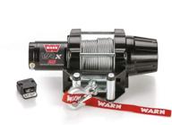 🏍️ warn 101025 vrx 25 powersports winch | handlebar mounted switch | steel cable wire rope: 3/16" x 50' | 1.25 ton (2,500 lb) capacity logo