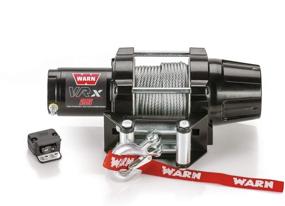 img 3 attached to 🏍️ WARN 101025 VRX 25 Powersports Winch | Handlebar Mounted Switch | Steel Cable Wire Rope: 3/16" x 50' | 1.25 Ton (2,500 lb) Capacity