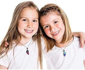 img 3 attached to Best Friends Necklace Set: Unicorn Rainbow Mermaid Shell Pendants - BFF Jewelry Gifts