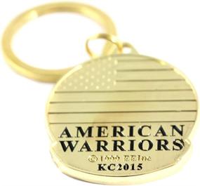 img 1 attached to 🎖️ Patriotic American Warriors: Military Keychains that Honor our Heroes