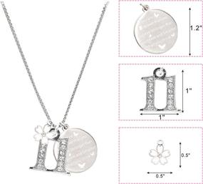 img 2 attached to 🎉 Unique 11th Birthday Bracelet and Necklace for Girls: Perfect Gift Ideas for 11 Year Old Daughters