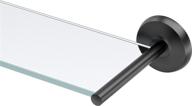 🛁 stylish gatco designer ii glass shelf in sleek matte black finish for organized living spaces логотип
