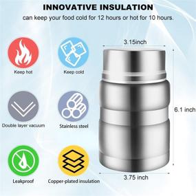 img 3 attached to Термосы из нержавеющей стали с изоляцией