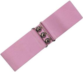 img 3 attached to Ro Rox Vintage Retro Elasticated Women's Accessories for Belts