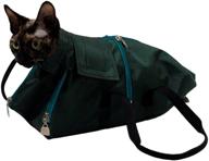 🐱 premium cat restraint bag for after surgery, grooming, and carrying – made in europe with high-quality fabrics logo