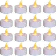 🕯️ nancia tea lights: 100-pack flameless led candles, flickering warm yellow, 100 hours battery-powered tea lights - perfect for party, wedding, birthday, and home decoration! логотип