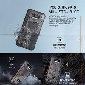img 1 attached to OUKITEL WP5 Pro: Unlocked Rugged Cell 🔋 Phone with 8000mAh Battery, 4GB+64GB ROM, and Android 10
