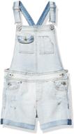 👖 lucky brand girls' shortall - stylish and comfortable clothing for young girls logo