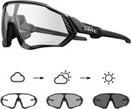 kapvoe photochromic cycling sunglasses for men and women - mtb mountain bike bicycle logo