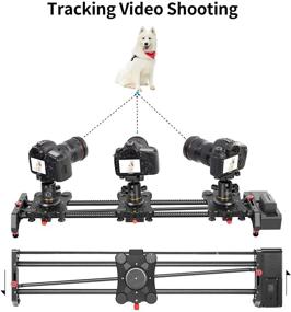 img 1 attached to 📷 GVM Motorized Camera Slider: 31&#34; Carbon Fiber Dolly Rail with APP Control, Time Lapse & Video Shot Features, Follow Focus, and Panoramic Shooting