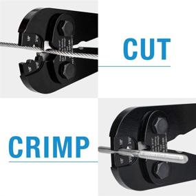 img 1 attached to IWISS IWS-2316R: The Ultimate Heavy Duty Cable Railing Swage Tool for Stainless Steel Wire Rope Tensioners