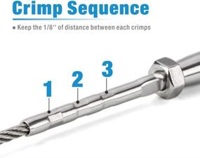 img 2 attached to IWISS IWS-2316R: The Ultimate Heavy Duty Cable Railing Swage Tool for Stainless Steel Wire Rope Tensioners