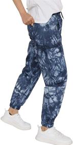 img 3 attached to Get Comfy and Stylish with AOWKULAE's 👧 Drawstring Elastic Tapered Pockets Girls' Pants & Capris