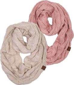 img 4 attached to S1 6100 06 Funky Junque Infinity Scarf