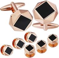 💎 hawson enamel jewelry cufflinks & studs set logo