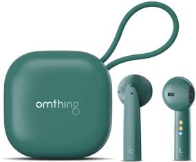 img 4 attached to 🎧 Беспроводные наушники Omthing True: Превосходные беспроводные наушники Bluetooth 5.0 с стереозвуком, влагозащитные спортивные наушники, время работы 25 часов и 4 микрофона ENC - идеально подходят для занятий спортом, вождения, домашнего офиса