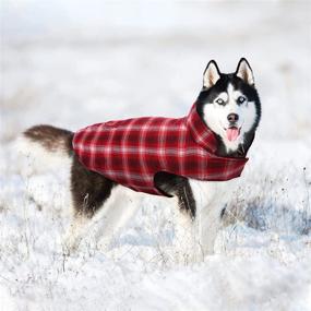 img 3 attached to 🐶 Kuoser Dog Winter Coat: Reversible Plaid Vest for Cold Weather, Waterproof & Warm Apparel with Furry Collar (XS-3XL)