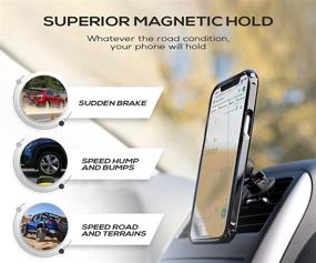 img 3 attached to 📱 Mighty Mount Magnetic Phone Holder for Car - Secure Dashboard Windshield Mount for iPhone 11 XS Pro Max X XR, Samsung Galaxy S9 S8+ Note