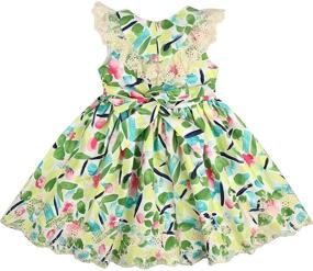 img 3 attached to Sleeveless Embroidered Dresses for Girls' Clothing – Sharequeen Collection”