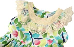 img 2 attached to Sleeveless Embroidered Dresses for Girls' Clothing – Sharequeen Collection”