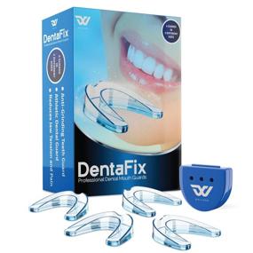 img 4 attached to 🦷 USA Designed Wallerr Professional Dental Guards – Set of 4 - Custom Fit Teeth Grinding Mouth Guards for Regular & Heavy Duty Protection
