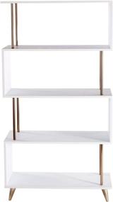 img 4 attached to 📚 Stylish Southern Enterprises Beckerman Bookcase in Gold - Organize Your Space with Elegance