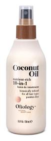 img 4 attached to 🥥 Oliology Coconut Oil 10-in-1 Multipurpose Spray: Leave-in Treatment for All Hair Types, Frizz Control, Hydration, and More! (8.5 oz)