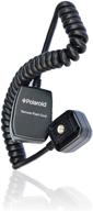📸 polaroid 3' ttl off-camera remote flash shoe cord: ideal for sony alpha slr cameras & digital flashes logo