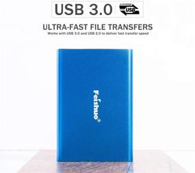 img 3 attached to 💾 ФЕЙШУО Портативный Внешний Жесткий Диск 1ТБ - USB 3.0, Совместимость с ПК/Мак/Windows/Linux/Android OS (Синий)