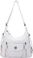 👜 sleek leather satchel handbag: stylish crossbody shoulder women's handbags, wallets, and totes logo