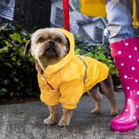 img 3 attached to 🐶 Lesypet Packable Waterproof Dog Raincoats with Hood - Small Pet Coat for Rainy Weather