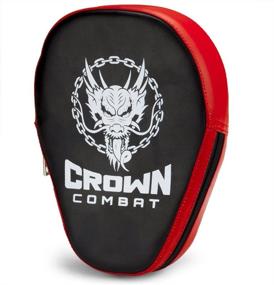 img 2 attached to 🥊 Crown Sporting Goods Curved PU Leather Punch Mitts - Enhance Your Boxing Training with this Pair of 2