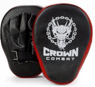 🥊 crown sporting goods curved pu leather punch mitts - enhance your boxing training with this pair of 2 логотип