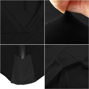 img 2 attached to 🖤 ABCCANOPY Spandex Table Cover 6 ft. Fitted - Premium Polyester Tablecloth Stretch Spandex Table Cover in 30+ Vibrant Colors - Table Toppers (6 FT, Black)