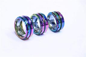 img 2 attached to 🌈 Knitter's Pride Rainbow Row Counter Rings for Knitting - Size 12, 21.4mm: Keep Track of Rows with Style