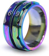 🌈 knitter's pride rainbow row counter rings for knitting - size 12, 21.4mm: keep track of rows with style logo