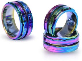 img 3 attached to 🌈 Knitter's Pride Rainbow Row Counter Rings for Knitting - Size 12, 21.4mm: Keep Track of Rows with Style