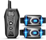 🐶 groovypets 650 yard remote dog training shock collar with beep, vibration, shock - safe, humane, waterproof, rechargeable battery - for small, medium, large dogs - up to 40 days battery life logo