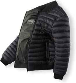 img 4 attached to 🧥 QLZ Puffer Jacket: Stylish Camouflage Double-Sided Boys' Clothing for Jackets & Coats