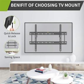 img 1 attached to 📺 Low Profile Tilting TV Wall Mount Bracket for 37-82 Inch LCD OLED Flat Screen Curved TVs - Fits 16-24'' Studs, VESA up to 600x400mm - Easy Installation with All Hardware Included (APPSLTK2)