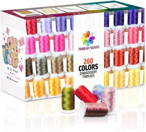 img 3 attached to 🧵 High-Quality 260 Spools Polyester Machine Embroidery Thread Set 40wt - Compatible with Top Sewing Brands: Brother, Babylock, Janome, Singer, Pfaff, Husqvarna, Bernina Machines