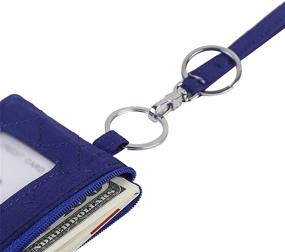 img 2 attached to Efficient Case Lanyard Coin Purse Window for Men's Accessories