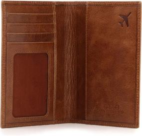 img 4 attached to Бумажник для паспорта OTTO из натуральной кожи