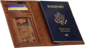 img 1 attached to OTTO Real Leather Passport Wallet Travel Accessories and Passport Wallets