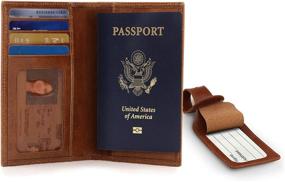 img 3 attached to OTTO Real Leather Passport Wallet Travel Accessories and Passport Wallets