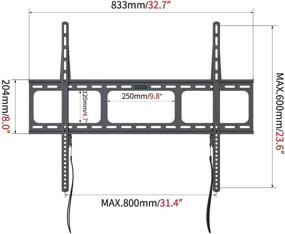 img 3 attached to 📺 Gibbon Mounts Fixed TV Wall Mounts - Low Profile Bracket for 42-100" LED/LCD Flat Screen TVs, Ultra Slim Design, Supports up to 220lbs