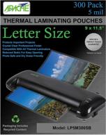 apache laminating pouches, 5 mil, letter size: a comprehensive 300 pack solution logo