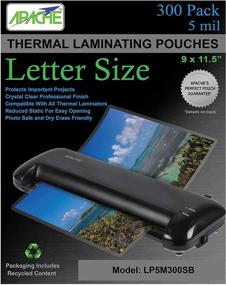 img 4 attached to Apache Laminating Pouches, 5 mil, Letter Size: A Comprehensive 300 Pack Solution